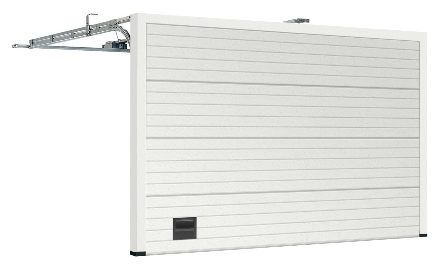 Гаражные секционные ворота DOORHAN с торсионным механизмом RSD02 Горизонтальная полоса (Гофра)